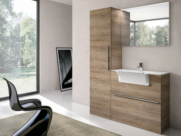 STORE 408 - Tall laundry room cabinet with sink by Gruppo Geromin - view 2